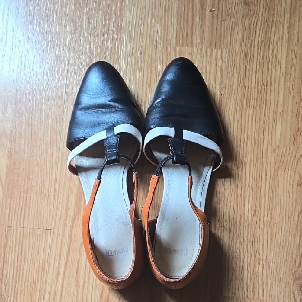 Camper Isadora T-strap ballet flats, Size 8 (38)